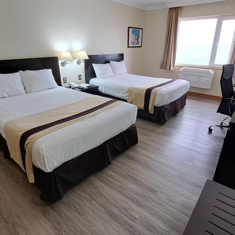 Hotel Diego De Almagro Arica - Habitación Doble con vistas al mar - 2 camas - 4