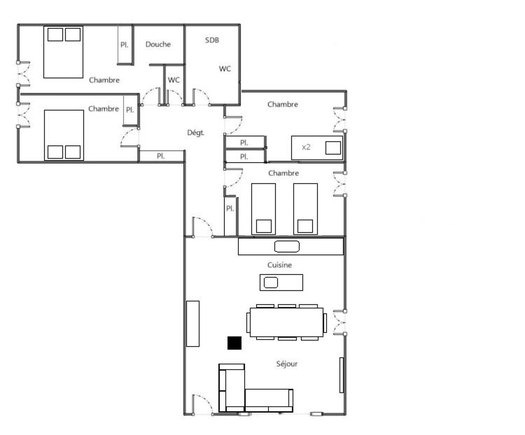 Appartement en Chalet 4 étoiles - Appartement - 16