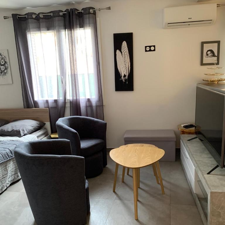 Grand studio très agréable avec bar, cuisine et terrasse - Apartamento de 1 dormitorio - 6