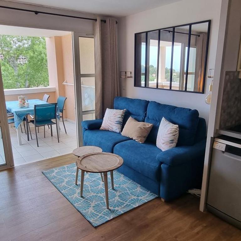 Agay Cap Esterel Village Allée Fleurs - F2 Clim vue golf et mer - Grande terrasse plein sud - Appartement 1 Chambre - 6