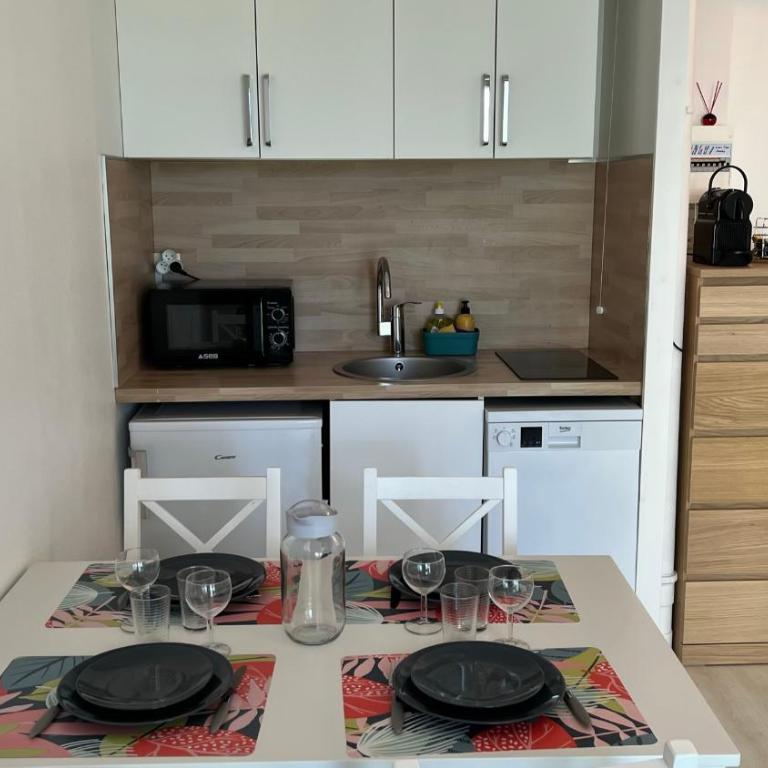 Appartement 2 pièces en rez-de-chaussée dans résidence avec accès direct à la plage - Apartment mit 1 Schlafzimmer - 8