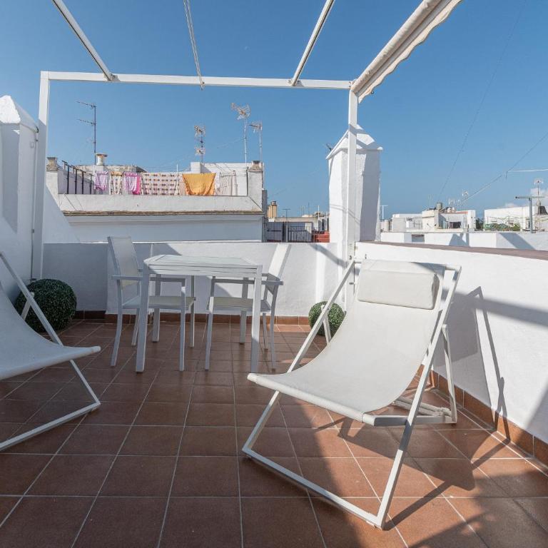 Terraza Estampa de Cádiz - Apartamento de 1 dormitorio - 1