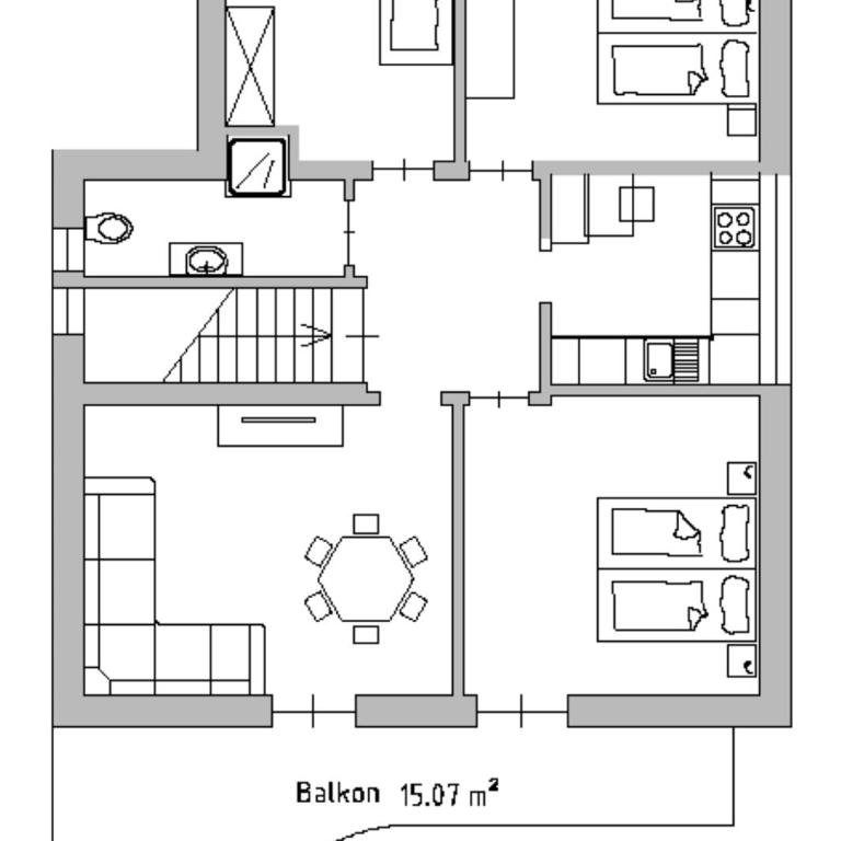 Melaniesguesthouse 4 Zimmerwohnung - Apartamento de 3 dormitorios - 18