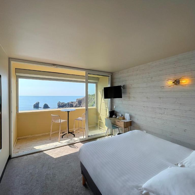 Hôtel La Grande Conque - Chambre Double Deluxe avec Balcon - Vue sur Mer - 7