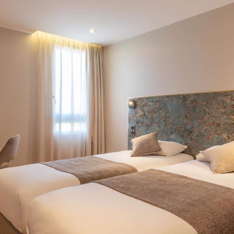 Hôtel d'Angleterre Rouen Centre Gare - Chambre Lits Jumeaux avec Douche - 4