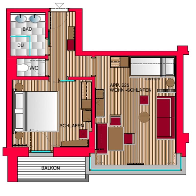 Hotel Montana - Suite con 1 Camera da Letto - 1