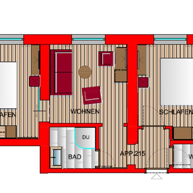 Hotel Montana - Suite con 2 Camere da Letto - 1