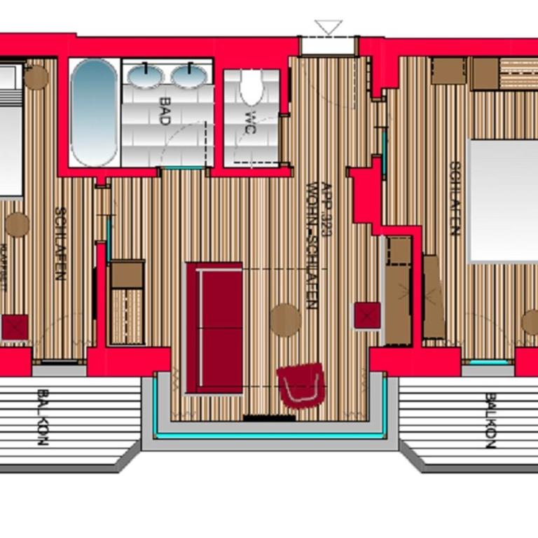 Hotel Montana - Suite con 2 Camere da Letto - 2