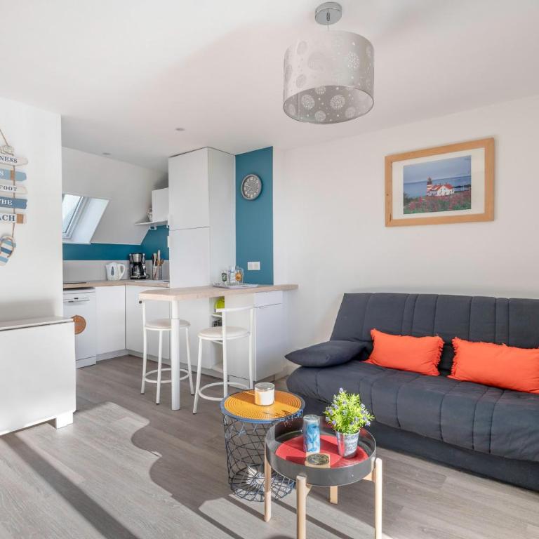 Appartement face mer, balcon, plage à 50 m, 4 pers - Apartment - 1