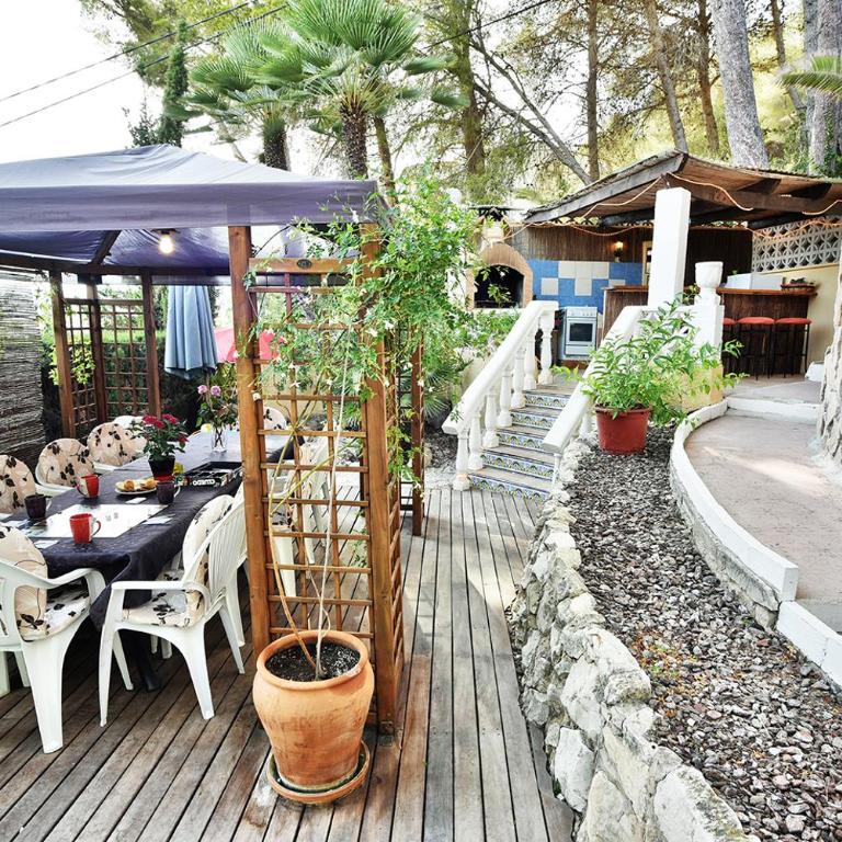 Vista al mar, piscina vallada, cocina de verano, A/A, wifi - Villa - 13