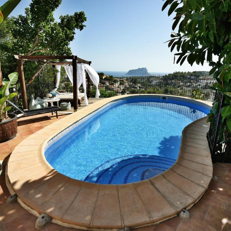 Vista al mar, piscina vallada, cocina de verano, A/A, wifi - Villa - 1