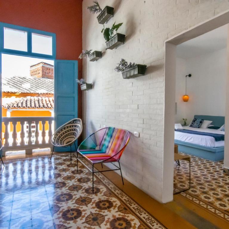 República Hostel Cartagena - Habitación Deluxe con cama extragrande - 10