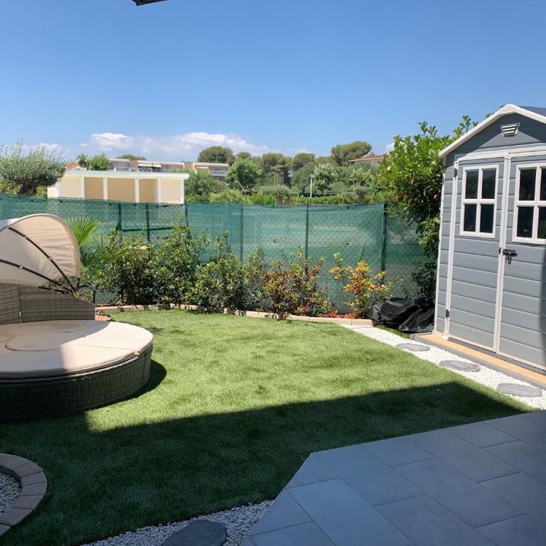 Joli studio climatisé avec Jardin dans résidence avec piscine mecalineloc - Monolocale Matrimoniale Deluxe - 1