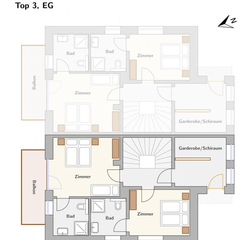 Ski in/Ski out Chalets Tauernlodge by Schladming-Appartements - Chalet mit 4 Schlafzimmern, Terrasse und Balkon - 2