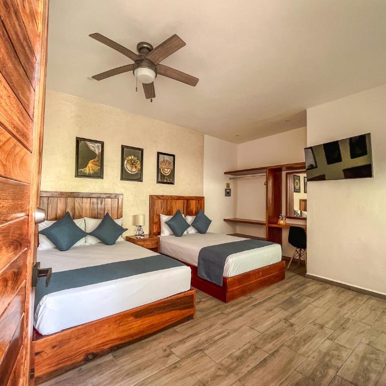 HOTEL KOOKAY VALLADOLID - Habitación Doble - 2 camas - 2