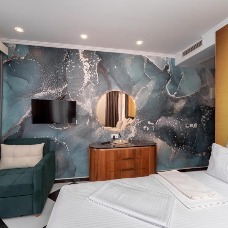 Baba's Hotel & Spa - Dvokrevetna Soba sa Bračnim Krevetom sa Balkonom i Pogledom na More - 20