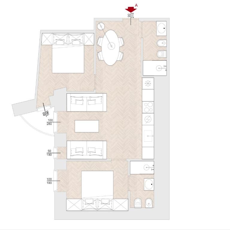Marcora 6t luxury living apartment in Brera - 15min walk to Duomo - Two-Bedroom Apartment with Balcony - 3