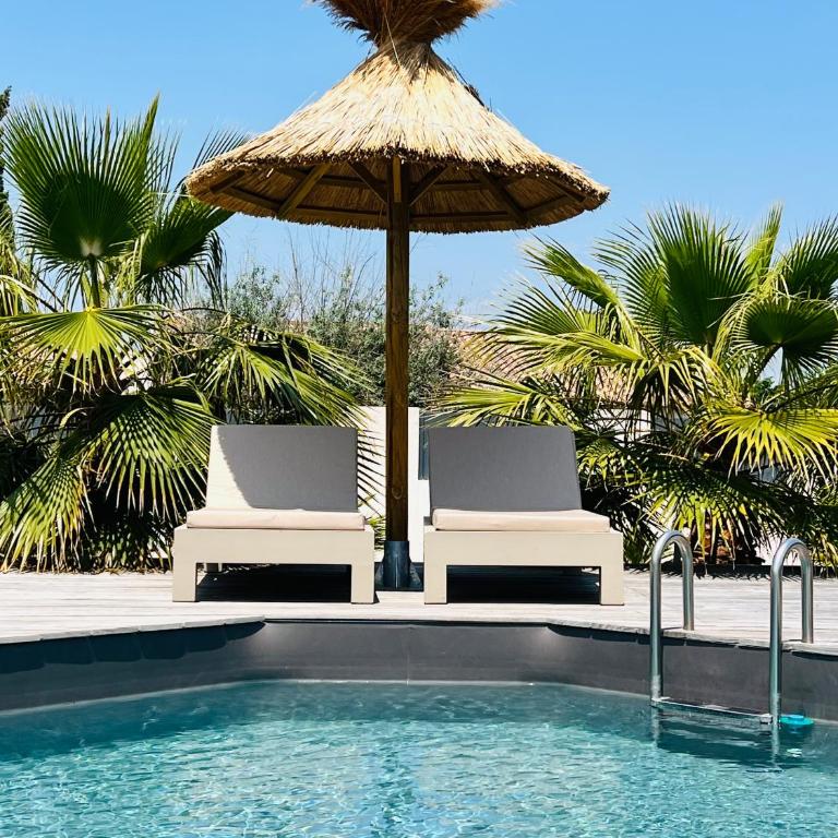 Cabane le Flamant avec jardin, piscine et parking - Appartement 1 Chambre - 17