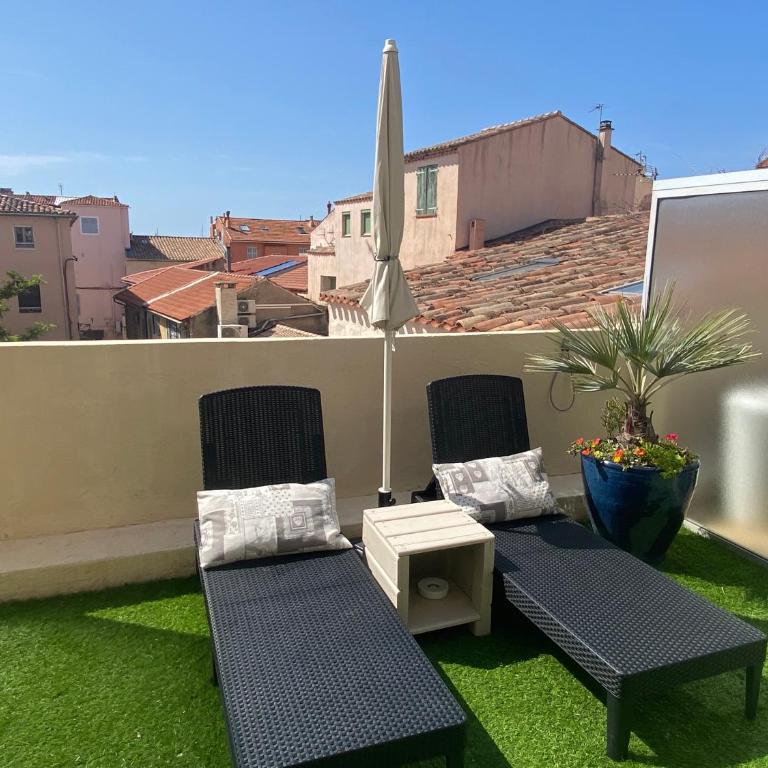 Au Coeur de Bandol T2 climatisé avec terrasse et garage - Apartment with Terrace - 1