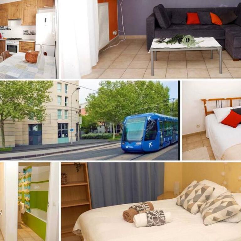 Superbe T3 70m2, spacieux et lumineux, 4ème étage avec ascenseur, parking et terrasse, centre de Montpellier - Two-Bedroom Apartment - 2
