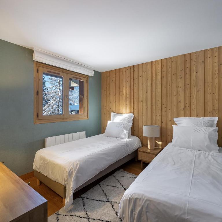 Appartement rénové avec 2 suites, balcon et poêle à bois, proche centre et remontées mécaniques, Megève - FR-1-569-39 - Appartement - 9