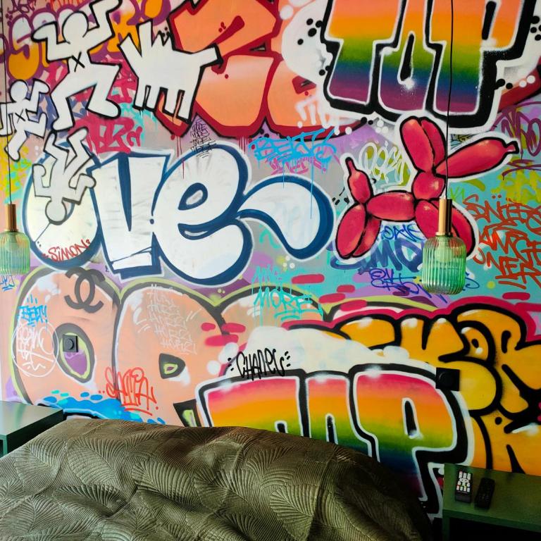 Chambre Street Art - Chambre Double avec Salle de Bains Privative - 1