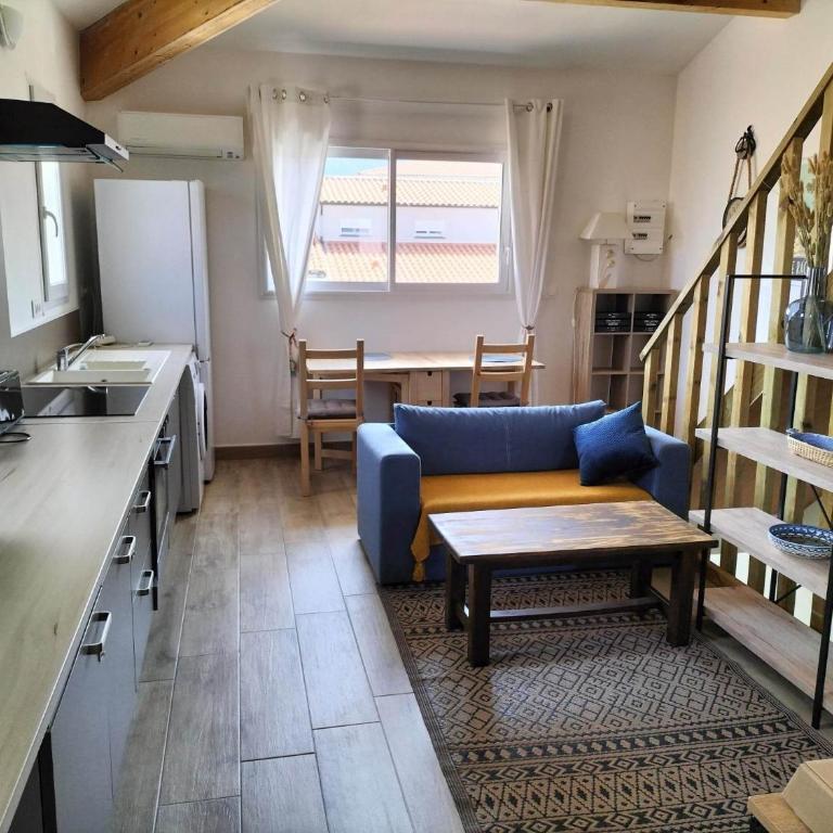 "Les Bambous" studio cosy climatisé au calme de 37 m2 parking gratuit à Argelès sur mer - Appartement 1 Chambre - 1