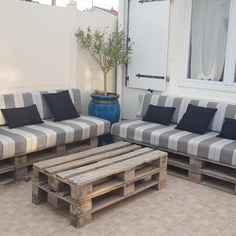 GRAIN DE SABLE 600m des plages, et commerces,draps,vélos, WIFI , Parking - Maison 2 Chambres - 1