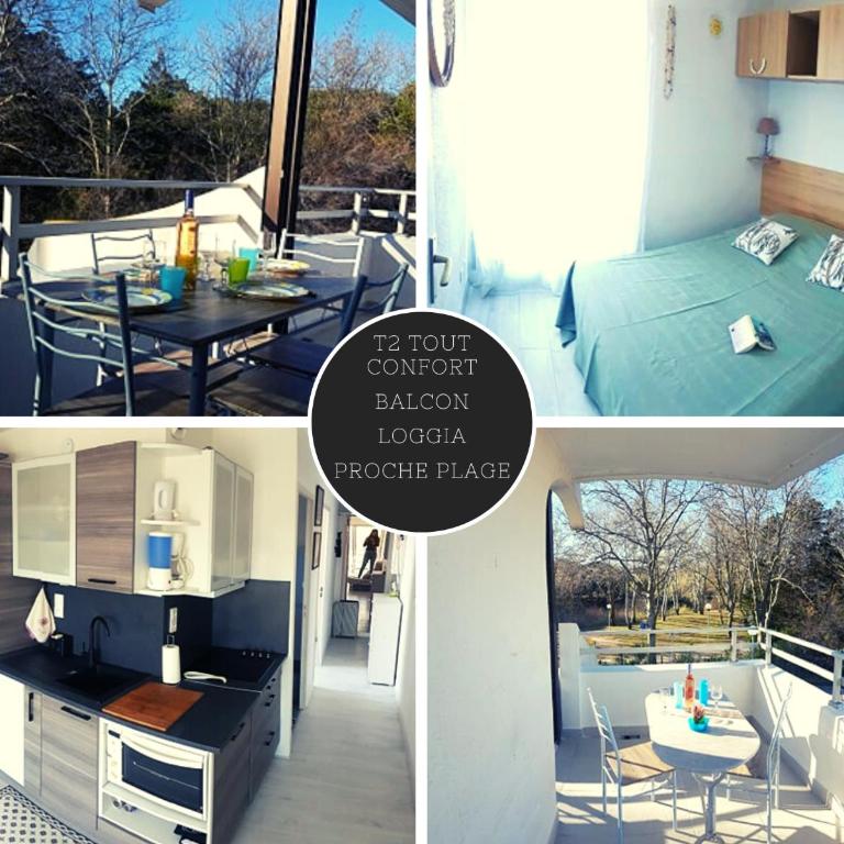 T2 Qaurtier Couchant, Vue parc, au calme, à 5 min de la plage - Apartment mit 1 Schlafzimmer - 1