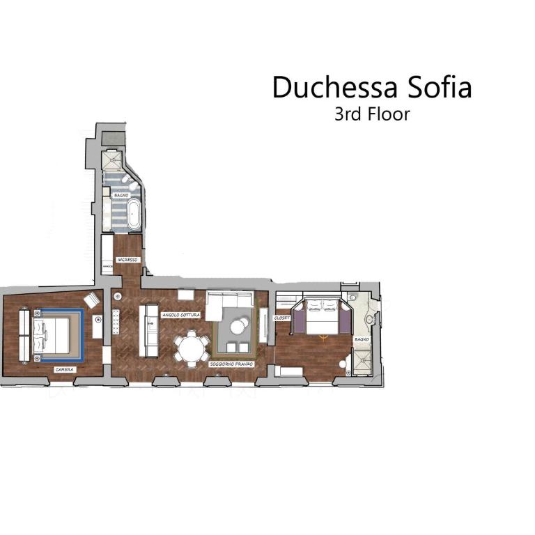 Duchessa Sofia - La Dimora degli Affreschi Florence - Appartamento con 2 Camere da Letto - 20