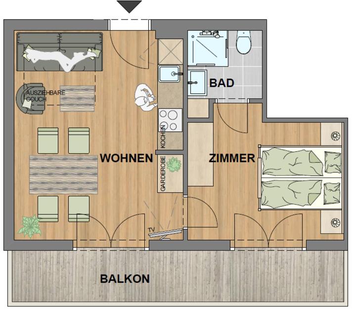 Apartment Annemarie - Apartment mit 1 Schlafzimmer - 14