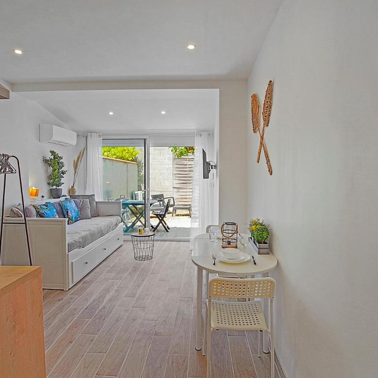 Charmant appart avec jardin privé wifi et clim - proche mer -1 - Apartamento de 1 dormitorio - 19