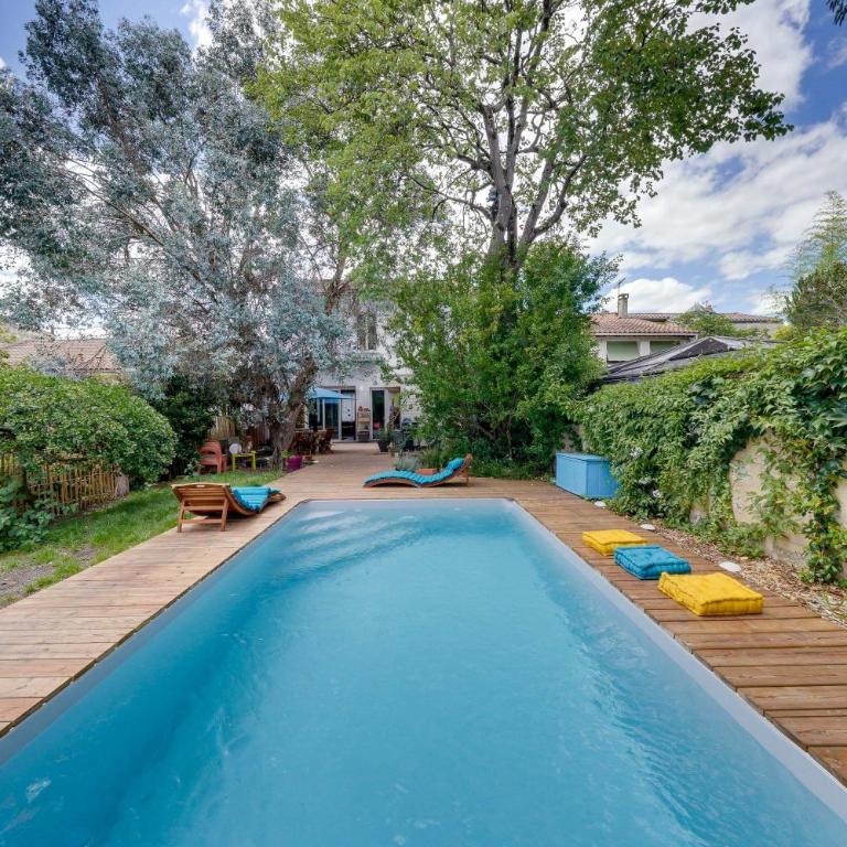 Bordeaux centre, Appartement privatif et chambres privées, piscine, parking - Chambre Double ou Lits Jumeaux Économique - 8