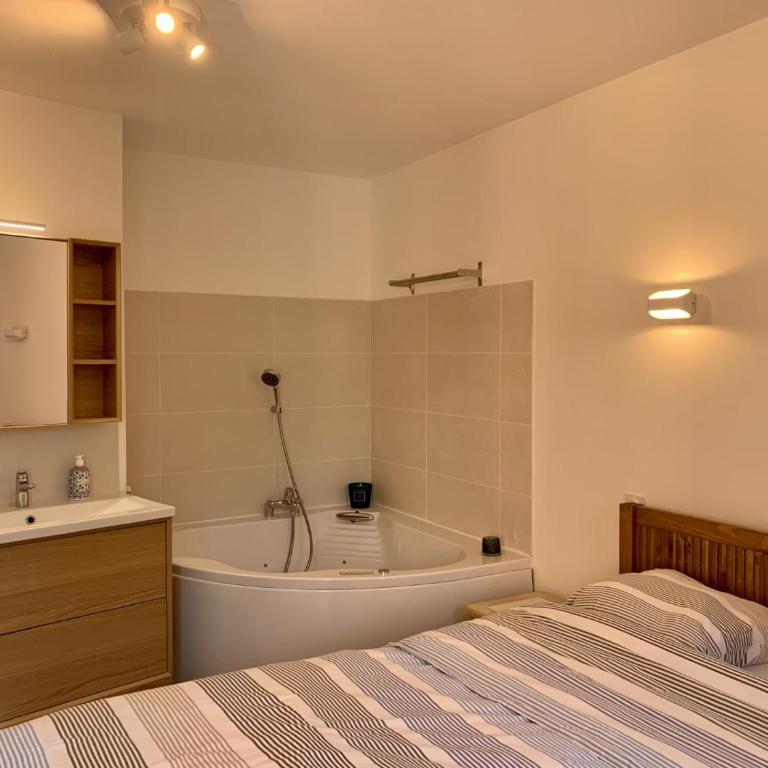 LA BADINE Appartement rénové Haut de gamme Balneo Climatisation - Appartement - Vue sur Piscine - 11