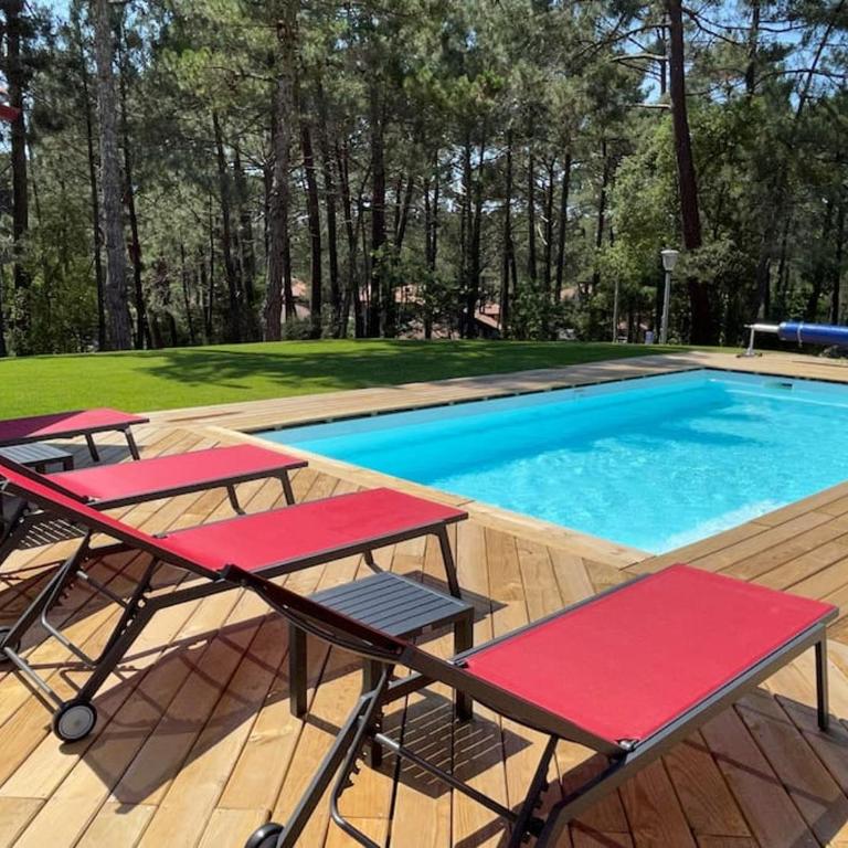 Maison 5 personnes avec piscine privée chauffée - Private heated pool 5 people house - Moliets-et-Maa - Landes - France - Maison 2 Chambres - 1