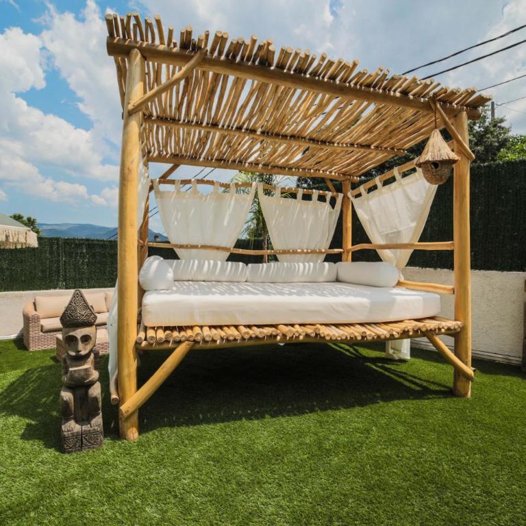 Ô Balinais mini villa avec spa et piscine chauffée privative Marseille - Suite Lit Queen-Size - Vue sur Piscine - 10
