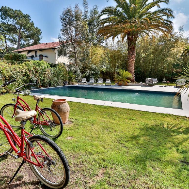 Embruns - Location vacances capbreton superbe villa avec jardin et piscine chauffée - Maison 4 Chambres - 3