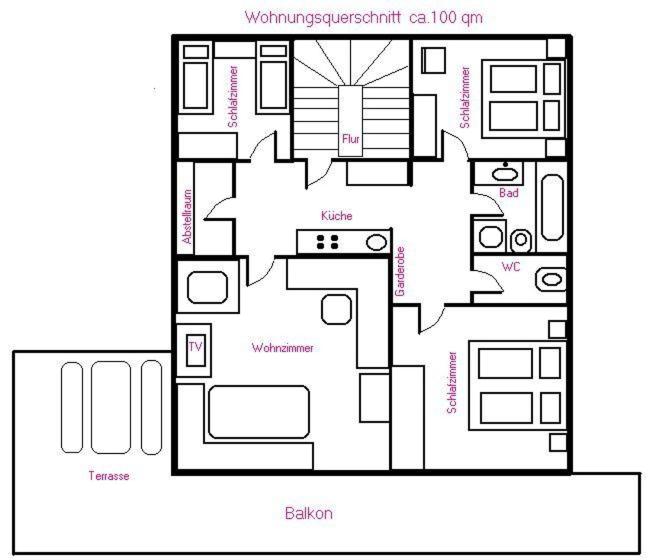 Landhaus Kröll - Barbara Kröll - Apartment mit 3 Schlafzimmern und Bad - 15