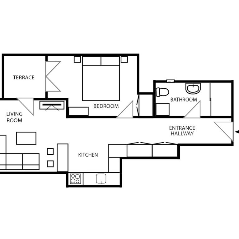 Apartment Paradise Central - Apartman sa 1 Spavaćom Sobom - 30