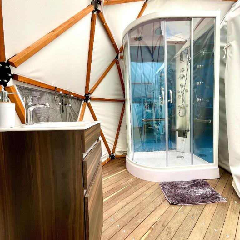 Lujoso Glamping MarQua Spa Guatavita Wifi Cocina - Bungalow Deluxe - 17