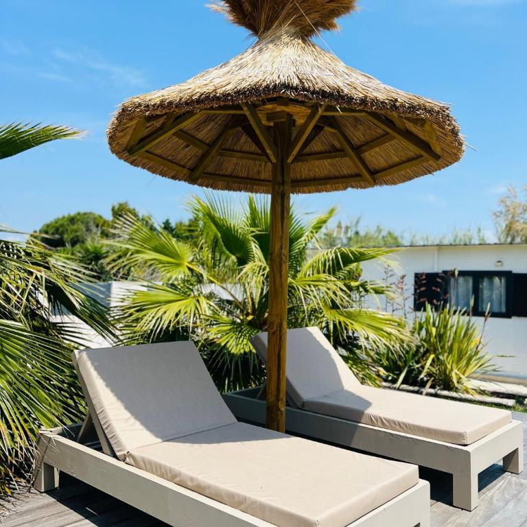 Cabane le Flamant avec jardin, piscine et parking - Appartement 1 Chambre - 18