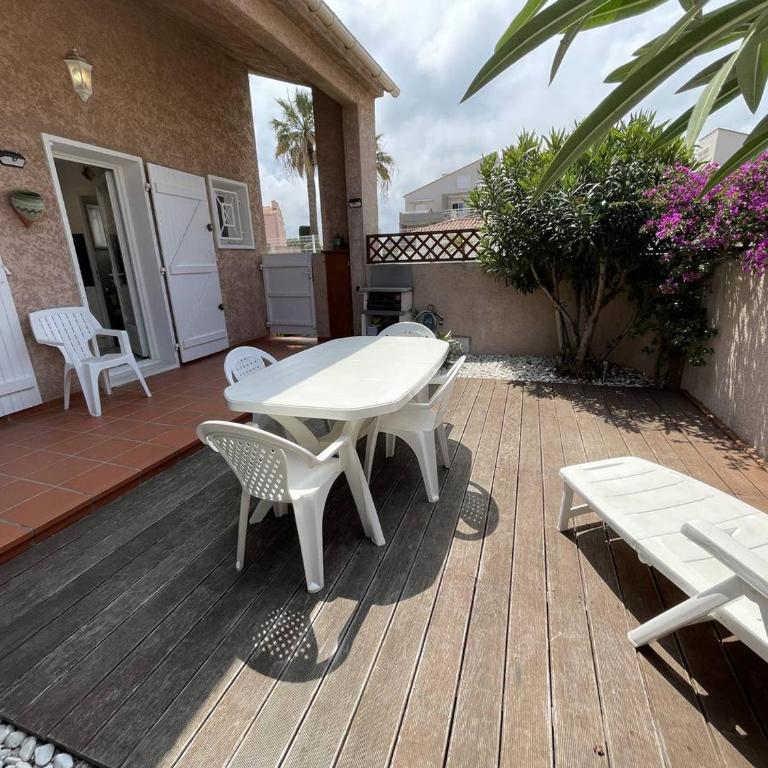 Villa 3 pièces mezzanine avec piscine, tennis, proche plage et port à Saint-Cyprien, 6 couchages - FR-1-106-26 - Villa - 19