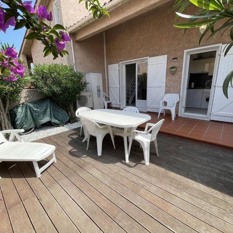 Villa 3 pièces mezzanine avec piscine, tennis, proche plage et port à Saint-Cyprien, 6 couchages - FR-1-106-26 - Villa - 21