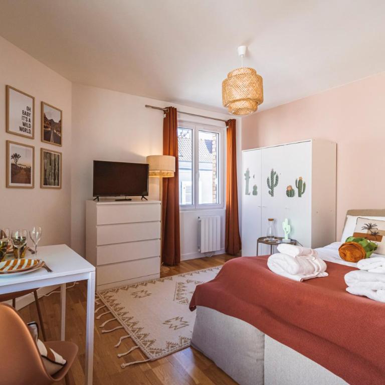 ExploreReims - California Dream studio proche gare/centre - Appartement 1 Chambre - 24