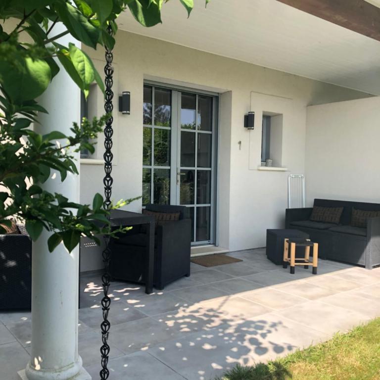 Bel Air Studios-Terrasse couverte-Jardinet-Vue Pont de Normandie-Parking privé - Studio - 1