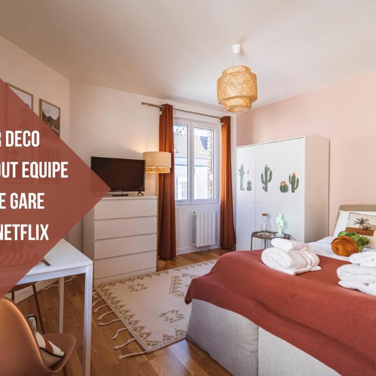ExploreReims - California Dream studio proche gare/centre - Appartement 1 Chambre - 1