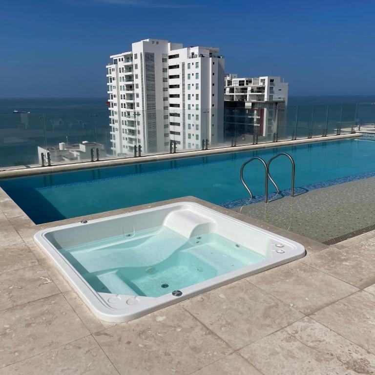Apartamento con vista espectacular 13 - Pozos Colorados Santa Marta - Two-Bedroom Apartment with Terrace and Sea View - 13