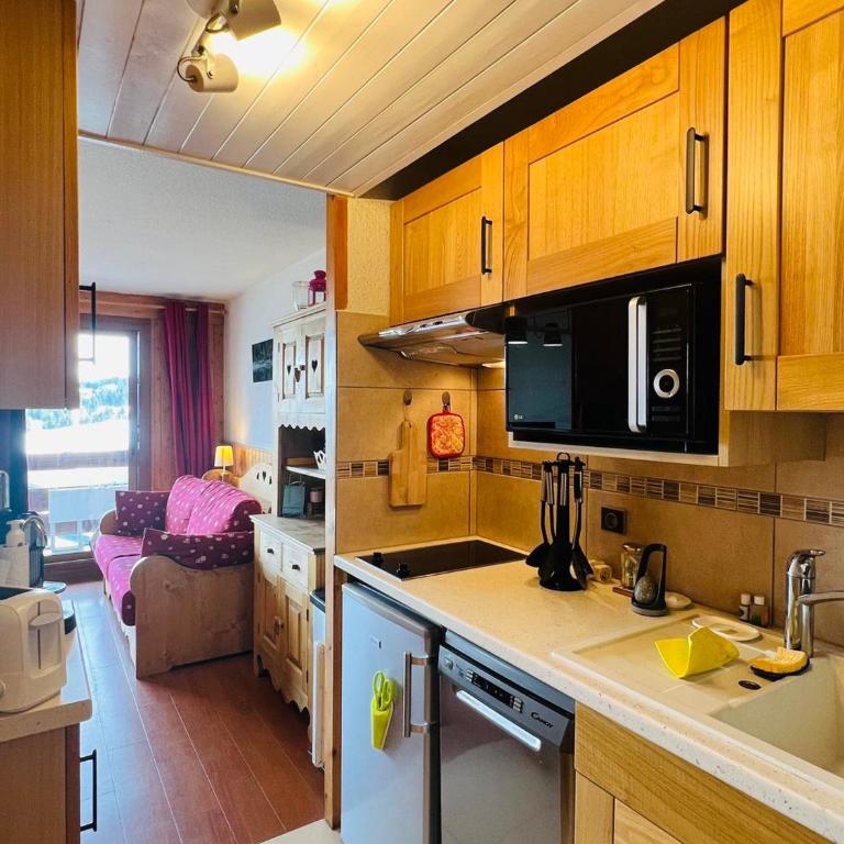 Les Saisies: Appt rénové 2 pers, balcon, TV & lecteur DVD - Apartment mit 1 Schlafzimmer - 3