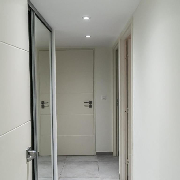 Appartement climatisé les pieds dans l'eau pour 6 personnes avec 1 suite parentale, 1 chambre double et 1 mini chambre Piscine sur le toit clim garage - Appartement 3 Chambres - 40
