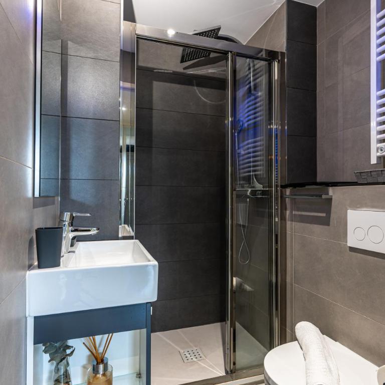 Appartement climatisé les pieds dans l'eau pour 6 personnes avec 1 suite parentale, 1 chambre double et 1 mini chambre Piscine sur le toit clim garage - Appartement 3 Chambres - 31